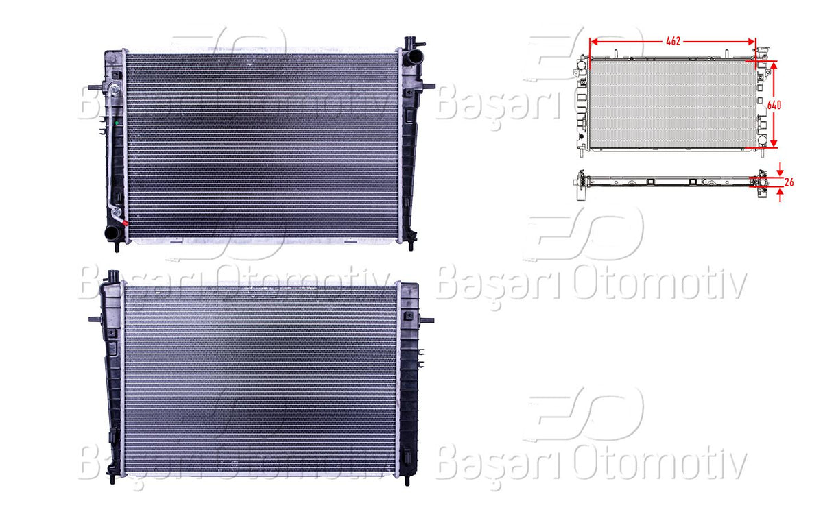 Wisco 3113213-00 Su Radiator Brazing At 462X640x26 Hyundai Tuscon. Sportage 2.0Crdi 04 > — Radiators & Fans