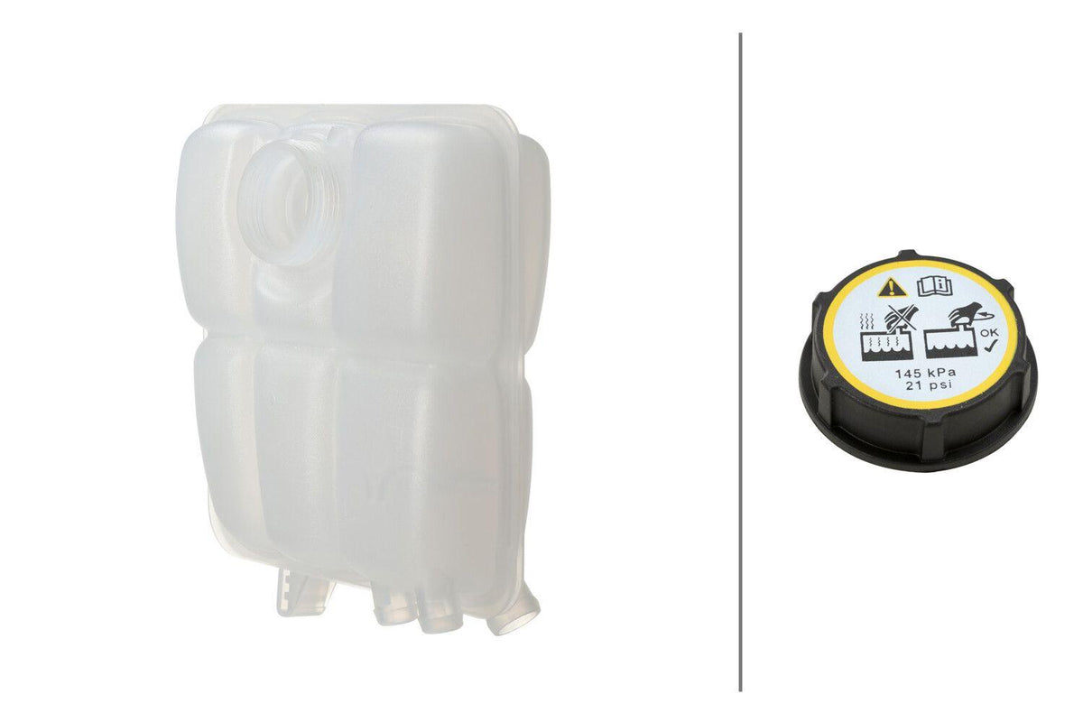 Hella 8MA366365-951 Radiator Spare Water Tank (Gasoline) Focus-C.Max-Connect-Kuga (with Cover) 12 > — Radiators & Fans