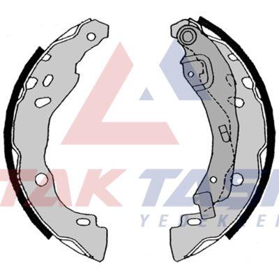 AP AP08630 Brake Shoe Rear Dacia Logan 1.5 dCi with Lever 203 — Brake Cables & Hardware