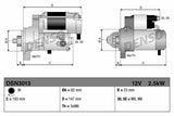 DENSO DSN3013 Starter Motor - Fiat Ducato, Citroen Jumper, Peugeot Boxer — Starting & Charging