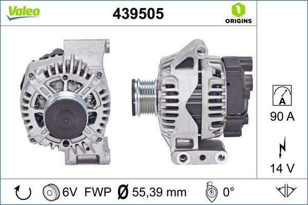 VALEO 439505 Alternator - 14V 90A for 75-90HP Cars — Starting & Charging