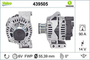 valeo alternator model 439505 front view, valeo alternator technical specifications diagram, valeo alternator installed in vehicle VALEO 439505 Alternator - 14V 90A for 75-90HP Cars | Ideal for Car Owners and Mechanics VALEO Alternator 439505 - 90Ah Power for Your Vehicle valeo, alternator, car-parts, automotive, car-repair, mechanic-tools, engine-accessories, replacement-parts, 90ah, ai-generated
