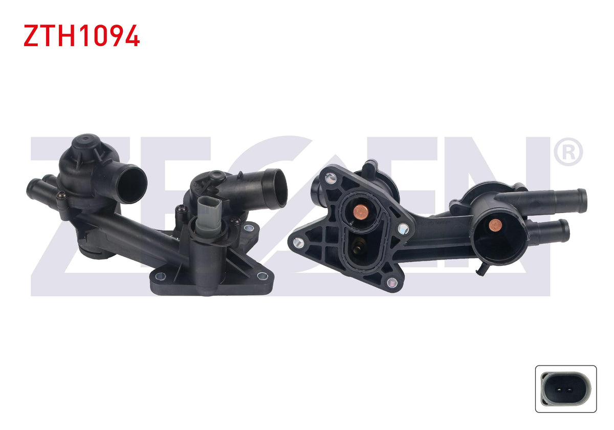 Zegen ZTH1094 Thermostat Complete with Switch 87-87 C VW Golf V 1.6 FSI 2003-2009 / Jetta III 1.6 F — Water Pump & Thermostat
