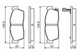 BOSCH Front Brake Pads 0986494700