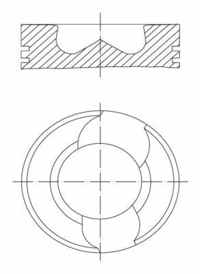 MAHLE Piston 0309802 - 81.51mm 0.50 Piston for Transporter T5 & Touareg — Pistons & Rotating