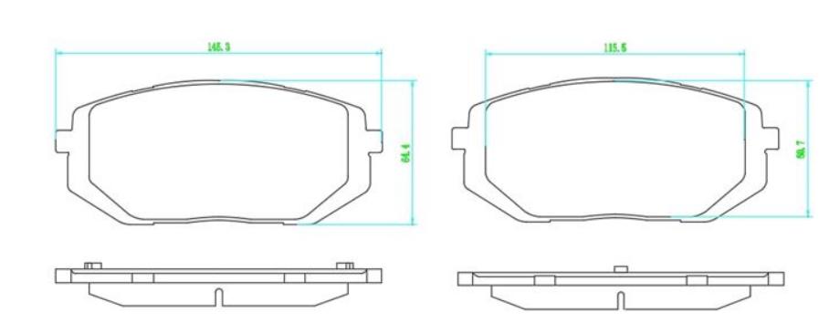 MGA 56606 Brake Pad Front Hyundai Tuscon / Kia Sportage 2020 — Brake Pads