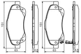 BOSCH 0986495083 — Brake Pads
