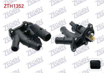 Zegen ZTH1352 Thermostat Complete (with Gasket) 98 C Ford Focus II 1.6 2004-2012 / C-Max 1.6 2007-2 — Water Pump & Thermostat