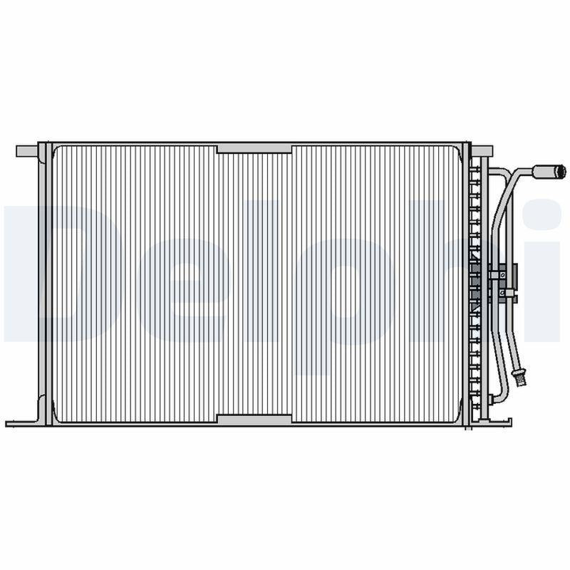 Delphi TSP0225026 A/C Condenser *Fr* Ford Fiesta IV V (95-08) Courier Pick Up (01-11) Mazda 121 II — Condensers & Evaporators