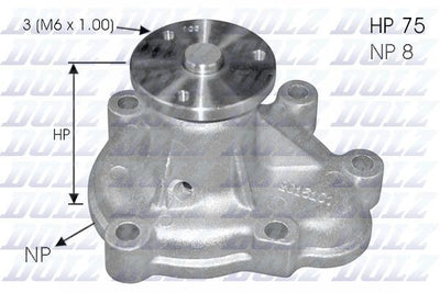 DOLZ O144 Water Pump Astra G Astra H Meriva A Y17dt Z17dth 98 — Water Pump & Thermostat