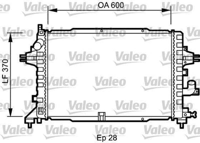 VALEO 735080 Radiator - Aluminum for 2006 Astra H 1.3 — Radiators & Fans