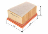 BOSCH Air Filter 1457433529 - Triangle Sponge Filter for 1.4-6 16V — Air & Cabin Filters