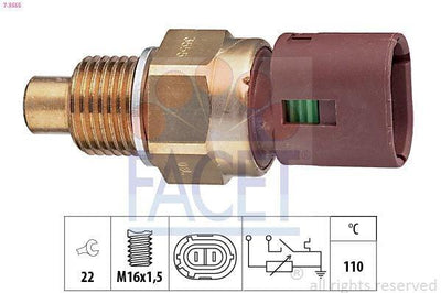 FACET Fan Sensor 7.3555 – Compatible with Clio II, Kangoo and 6 more models — Temperature Sensors & Switches