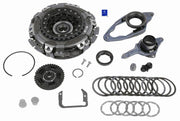 sachs automatic clutch set for dsg vehicles, sachs 3000943001 cluch set compatibility, detailed view of sachs clutch components SACHS Automatic Clutch Set DSG 1.4 / 1.8TFSI - Fits Golf, Jetta, Passat, Fabia, Octavia | 2007-2015 SACHS Automatic Clutch Set DSG 1.4 / 1.8TFSI sachs, clutch-set, automatic-clutch, dsg-clutch, car-parts, vehicle-maintenance, mechanic-tools, automotive-repair, reliable-performance, ai-generated