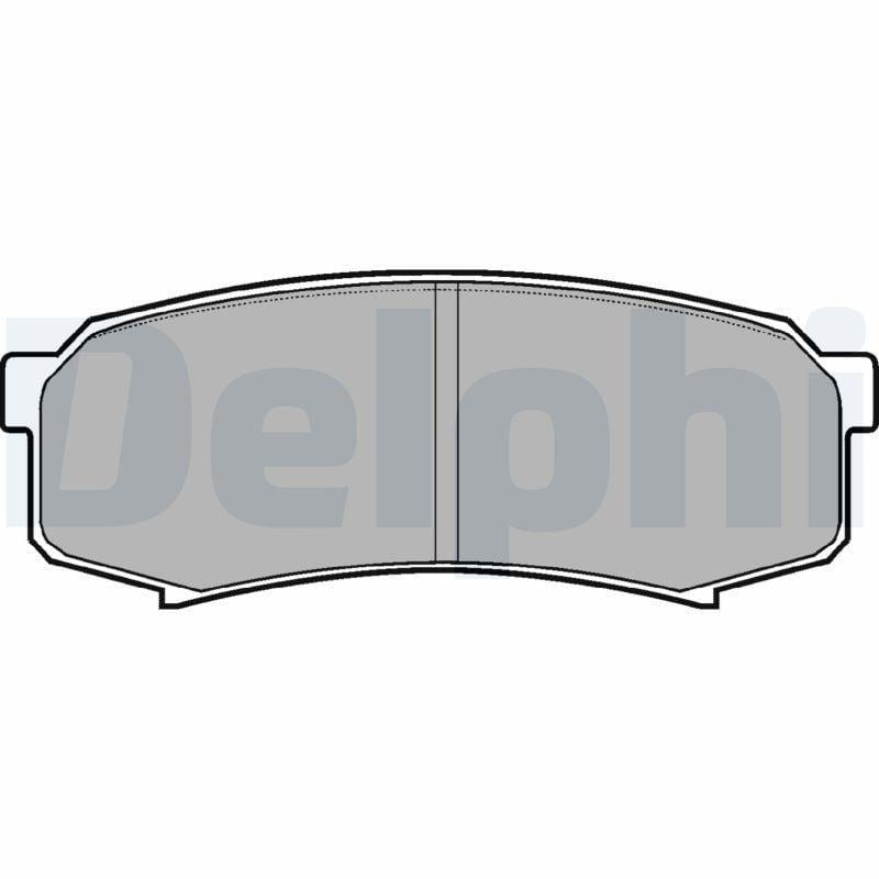 Delphi LP963 Brake Pads Rear for Land Cruiser (_J7_) 84-01