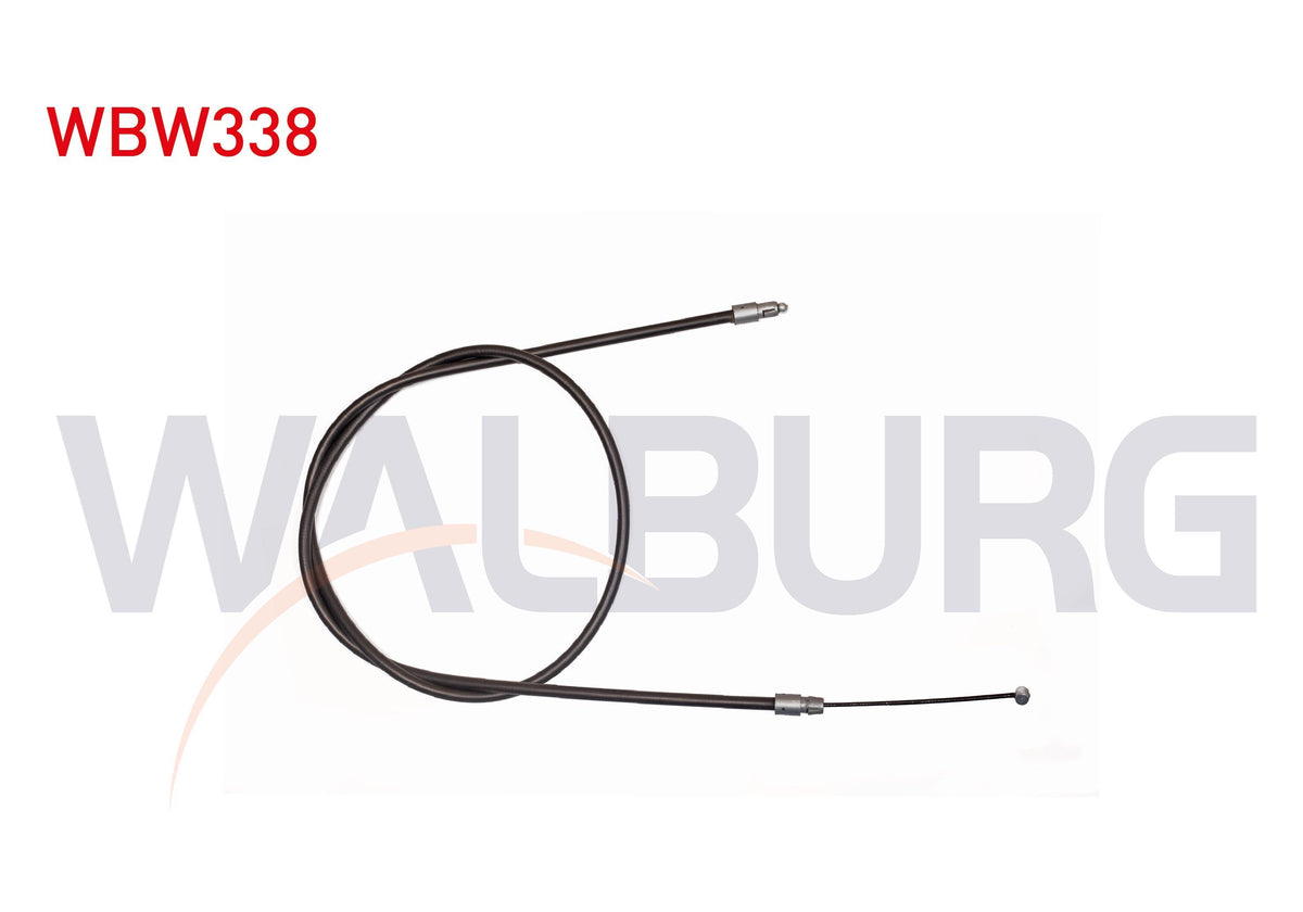 WALBURG WBW338 El Brake Cable Front Left-Right with Disc Volkswagen Touareg (7La,7L6 — Brake Cables & Hardware