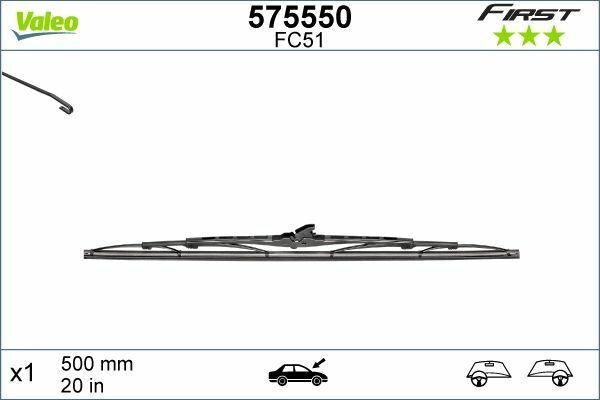 VALEO Windshield Wiper - 20 Inch Classic Hook Style — Wipers