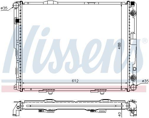 nissens-62695a-radiator-124-td, built-in-oil-cooler-nissens-radiator Nissens 62695A Radiator | Built-in Oil Cooler for 124 TD - Ideal for Car Owners and Mechanics Nissens 62695A Radiator - Built-in Oil Cooler nissens, radiator, car-parts, automotive, car-cooling, mechanics, car-maintenance, engine, oil-cooler, ai-generated