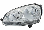 hella electric motor chrome headlight for golf v and jetta iii, technical specifications of HELLA electric motor headlight, installed HELLA headlight on a vehicle HELLA 1EG247007-581 - Electric Motor Chrome Headlight for Golf V 04-11, Jetta III 05 | Right Side HELLA Electric Motor Chrome Headlight for Golf V & Jetta III hella, headlight, golf-v, jetta-iii, electric-motor, chrome, automotive, vehicle-accessories, car-parts, ai-generated