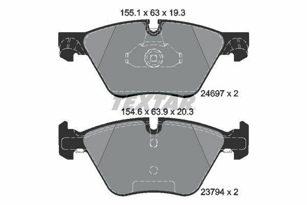 textar-brake-pads-f10-11, textar-2469701-brake-components TEXTAR Brake Pads F-10 / 11 Front - Premium Quality for Car Owners & Mechanics | 155.1 mm Width TEXTAR Brake Pads F-10 / 11 Front | Durable Replacement brake-pads, textar, front-brake-pads, f10-11, car-accessories, mechanics, braking-systems, durable-replacement, ai-generated, auto-parts