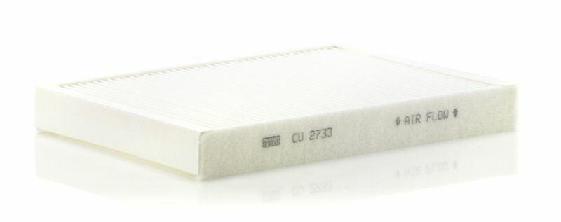 mann-cabin-filter-cu2733, mann-polen-filtresi-vehicle-filter MANN Cabin Filter CU2733 - High Efficiency Particulate Filter for 4x4 Vehicles | 10.83 in x 7.68 in x 1.30 in MANN Cabin Filter CU2733 for 4x4 Vehicles mann, cabin-filter, particulate-filter, 4x4-vehicle, car-owners, active-carbon-filter, freelander, range-rover, air-quality, ai-generated