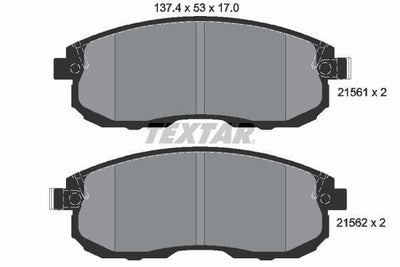 Textar 2156201 Brake Pad Juke 07-Front — Brake Pads