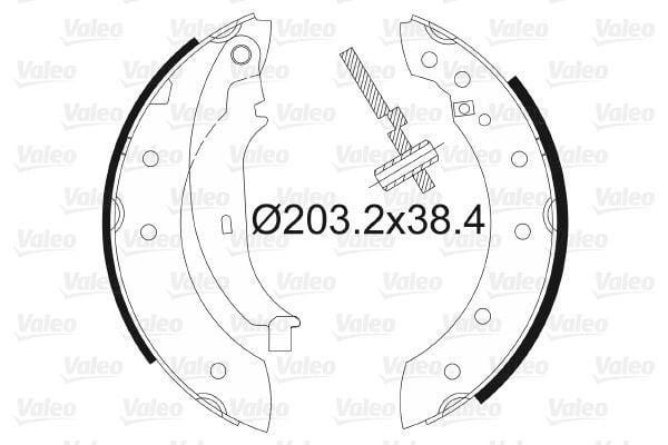 VALEO Brake Shoe Clio II Brake Pad - Rear Wheel Brake Pad for Clio II Models — Brake Pads