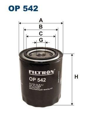 FILTRON OP542 Oil Filter - Compatible with Ford Vehicles — Oil Filters