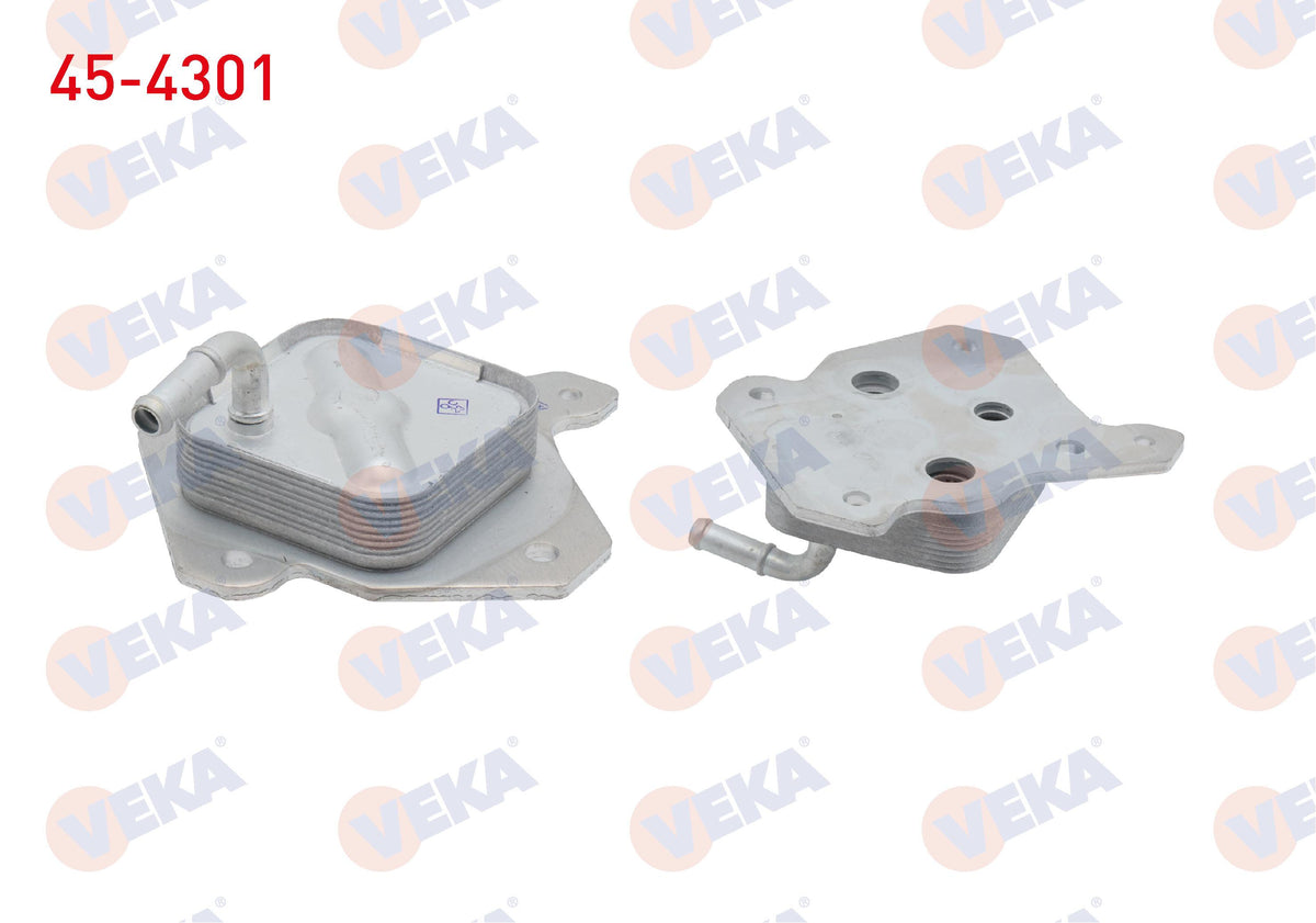 Veka 45-4301 Oil Cooler Single Toyota Corolla 1.4 D-4D 2009-2018 / Auris 1.4 D-4D 2007-2018 / Yaris 1.4 D-4D 200 — Oil System