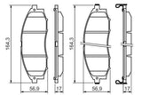 BOSCH 0986494152 Brake Pads for Pick-Up Sky Star
