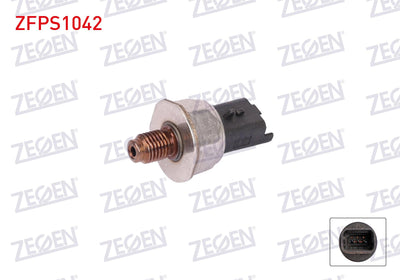 Zegen ZFPS1042 Fuel Pressure Sensor Peugeot 207 1.6 HDi 2009-2012 / Peugeot 308 II 1.6 HDi 2013 — Vehicle Sensors & Switches