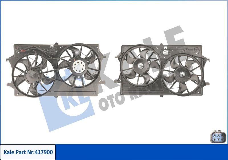 KALE 417900 Fan Motor - Dual Fan System for Ford Focus 1.8Tdci-1.4-1.6-2.0 16V — Motors, Pumps & Antennas