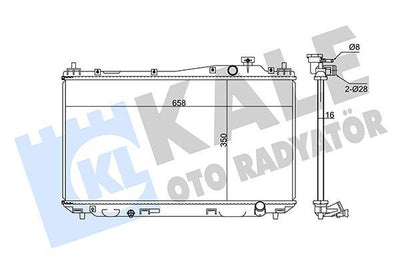Kale 357000 Radiator 01-06 Civic 1.4-1.6-1.7i + Ms — Radiators & Fans