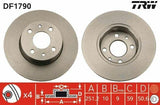 TRW DF1790 Brake Disc - 251.5 mm for Fiat Stilo, Bravo — Brake Rotors & Drums