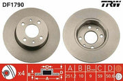 trw df1790 brake disk front view, trw df1790 brake disk specifications TRW DF1790 Brake Disk - 251.5 mm for Fiat Stilo, Bravo | Durable Performance TRW DF1790 Brake Disk 251.5 mm brake-disk, trw, automotive, fiat-parts, car-accessories, mechanics, vehicle-maintenance, braking-system, replacement-parts, ai-generated