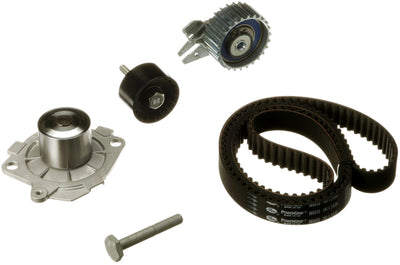 Gates KP25650XS Timing Belt Tensioner Set + Water Pump (Opel: 1.9Cdti Astra H Vectra C Zafira B / S — Water Pump & Thermostat