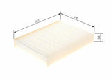 BOSCH Pollen Filter 1987435082 - Compatible with 15-Traffic 1.6Dci & 10-Scenic Cars — Air & Cabin Filters