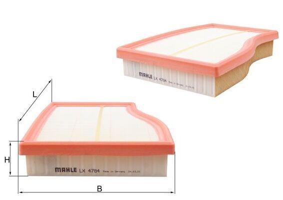 Mahle LX4784 Air Filter Mercedes W177 W247 M282 W118 C118 X118 H247 — Air & Cabin Filters