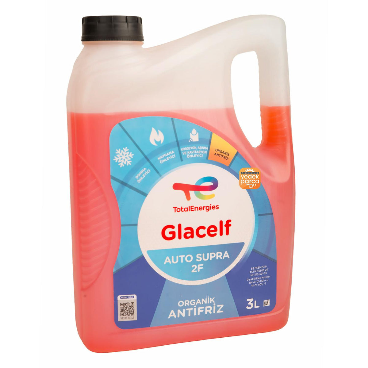 Total 221257 Glacelf Auto Supra Organik Antifiriz 3LT