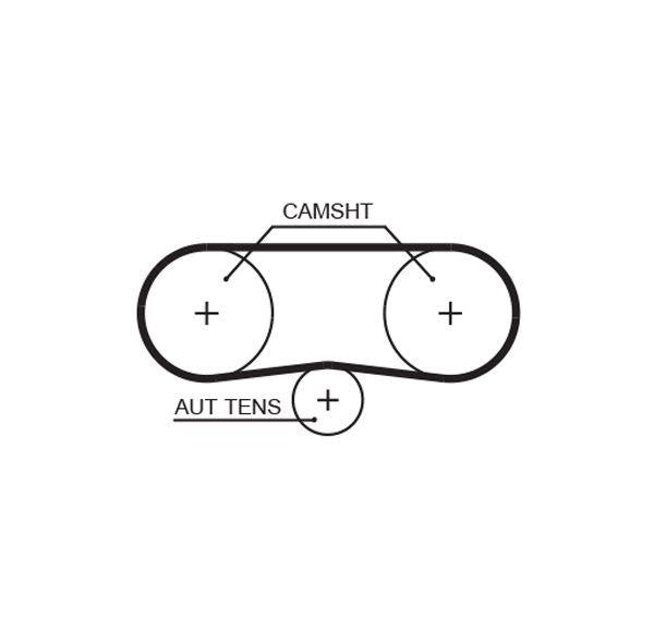 Gates 5516XS Timing Belt VW Bora/Polo/Fabia/Cordoba 1.4 16V — Belts