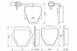 BOSCH Front Brake Pad - Replacement for Audi A4 S4 Quattro — Brake Pads