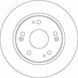 TRW Brake Disc DF4837 for Honda Civic IX and VIII — Brake Rotors & Drums