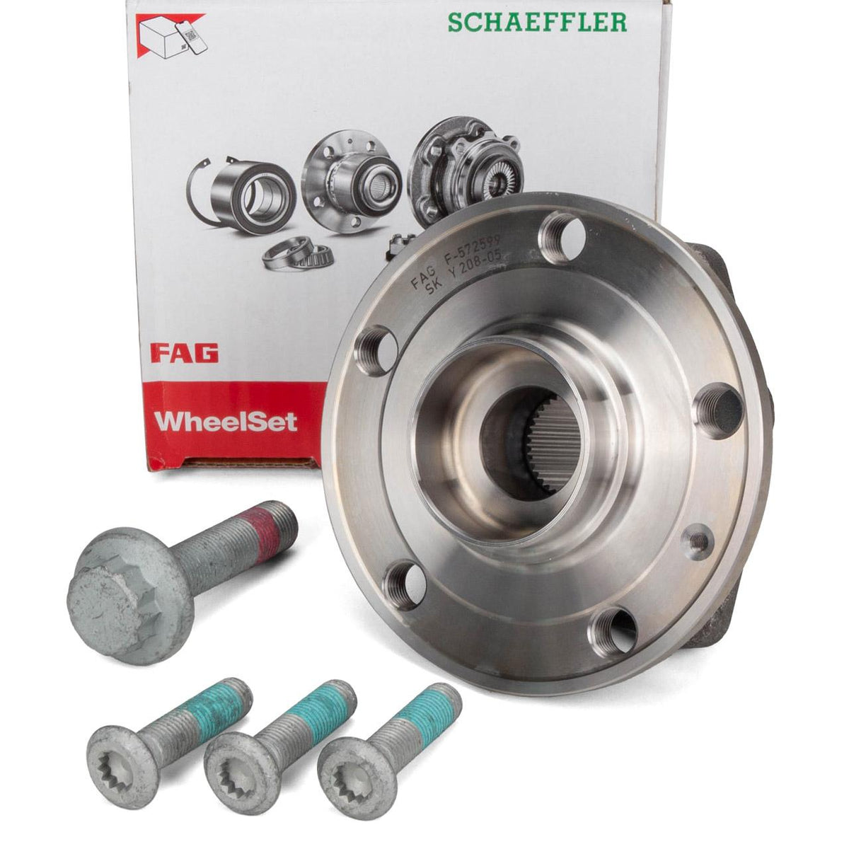 Fag 713610980 Seat Tarraco Front Wheel Hub Ball Bearing VW Golf VII/VIII, Passat and 5 more models — Hub Assemblies
