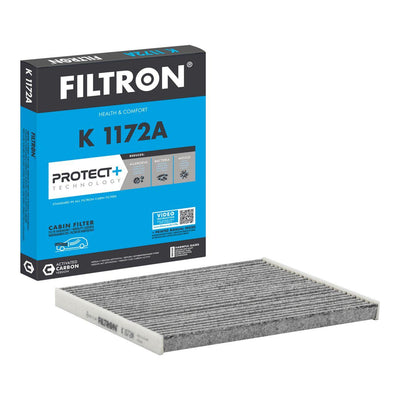 Filtron K1172A Opel Corsa D/Fiat Punto/Grande Punto/Doblo/Linea/Fiorino/PSA Bipper/Nemo with Carbon Cabin Air Filter
