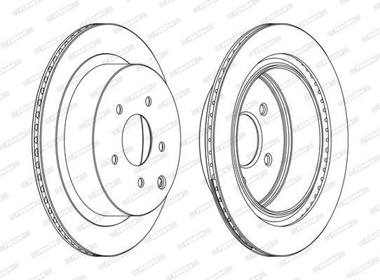 FERODO DDF1506C Disc Brake - Ventilated Type — Brake Rotors & Drums