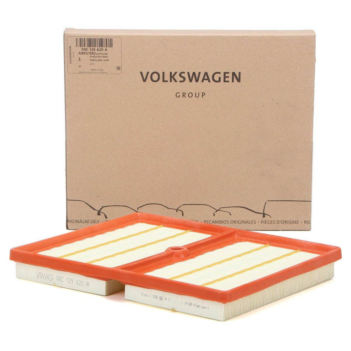 Volkswagen Original Air Filter for 2016+ Caddy 1.0 TSI — Air & Cabin Filters