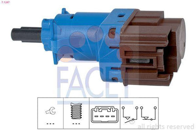 Facet 7.1247 Brake Pedal Switch Daily IV/V 11> Doblo Linea Fiorino Punto Bipper Nemo — Switches & Relays