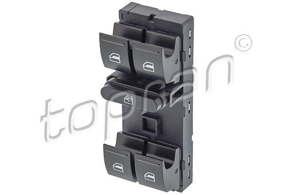 Topran 116040001 Glass Switch Front Left 10-16 Fabia-Octavia-Superb Quad — Switches & Relays