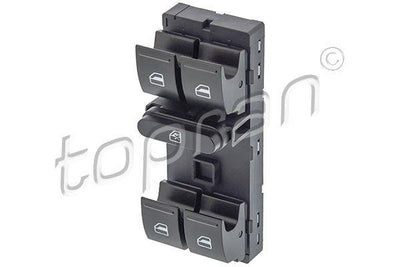 Topran 116040001 Glass Switch Front Left 10-16 Fabia-Octavia-Superb Quad — Switches & Relays