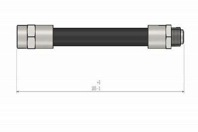 CAVO Brake Hose Rear for VW Jetta (83-92), Passat (88-), Golf & Polo (95-) - 2 Pack — Brake Hydraulics